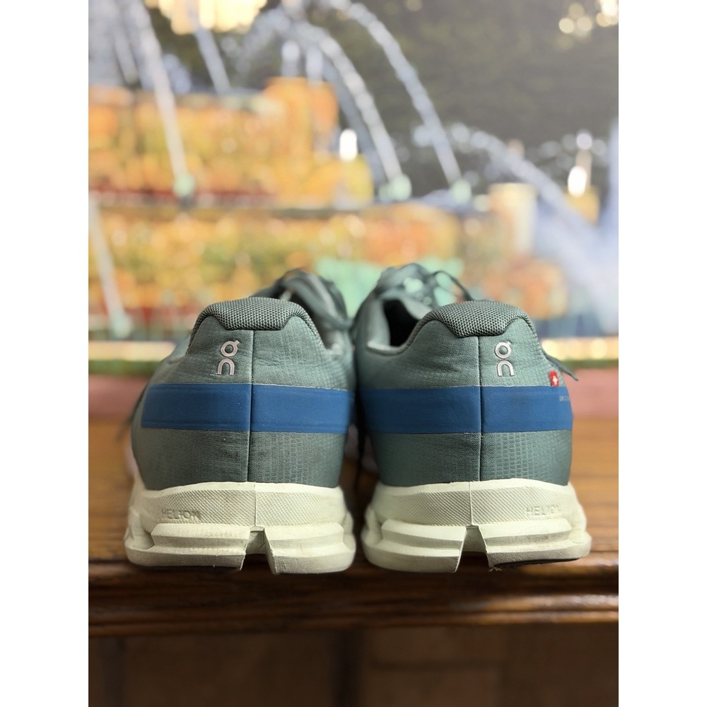 On Cloud Cloudflow Blue Grn Run Sneaker Walking Shoe Swiss Lightweight Mens 11.5 - Picture 5 of 7